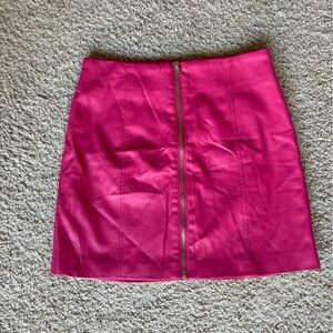 Hot pink mini skirt